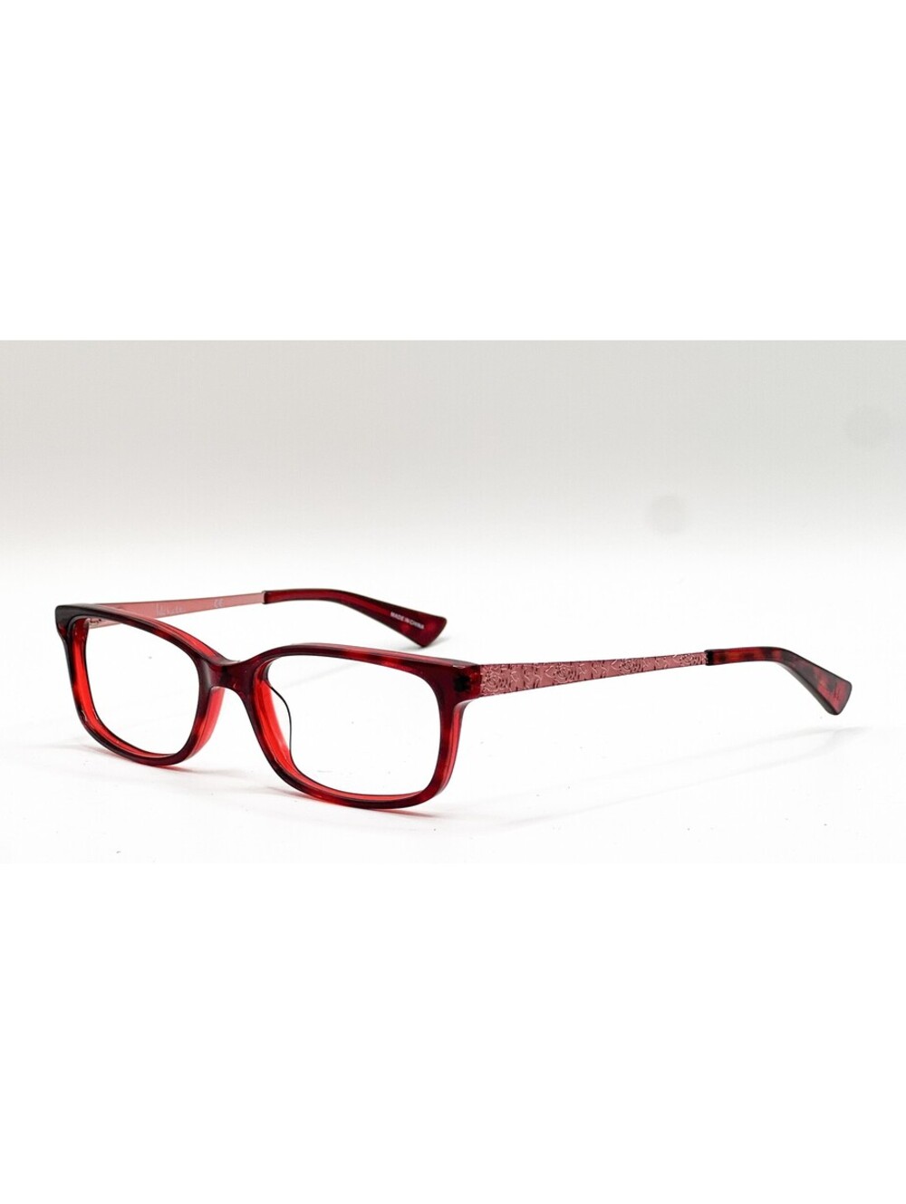 Nicole Miller Elina C01 Havana Pink Rectangle Eyeglass Frames 49-15-125